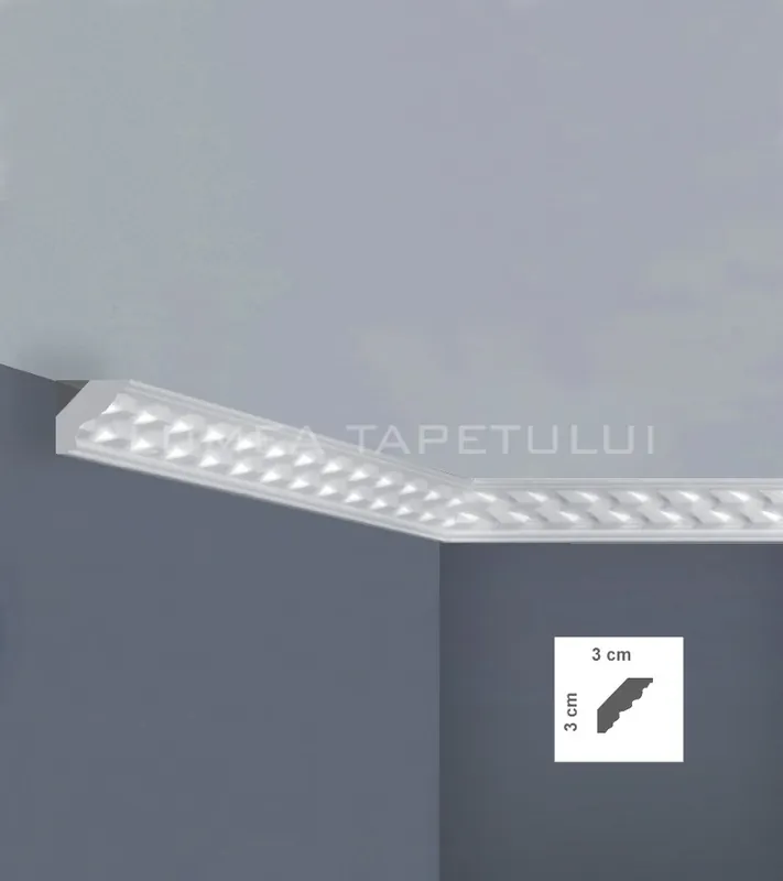 Cornisa tavan polimer expandat alba 3 x 3 x 200 cm BOVELACCI ExtraStyl X44 Cumpără acum