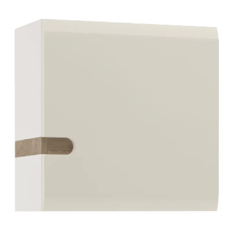 Bestseller Dulap suspendabil, alb extra luciu ridicat HG/stejar sonoma închis la culoare truflu, LYNATET TYP 65